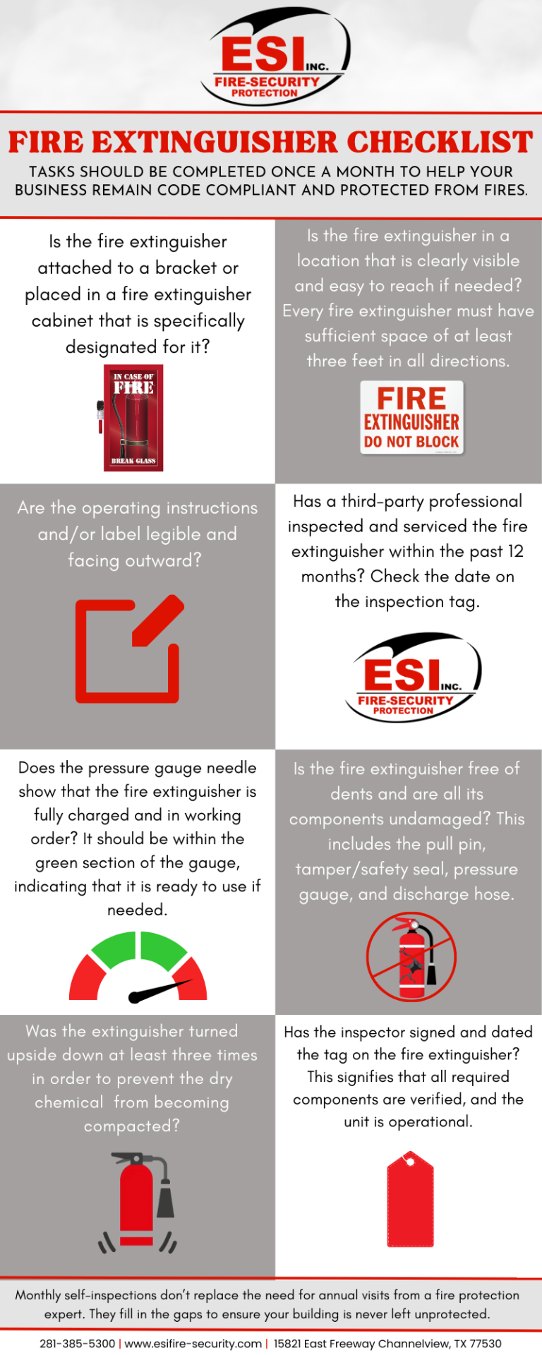 Ensure Your Fire Extinguisher Is Ready For Use With These 8 Steps Esi Fire And Security Protection 3942